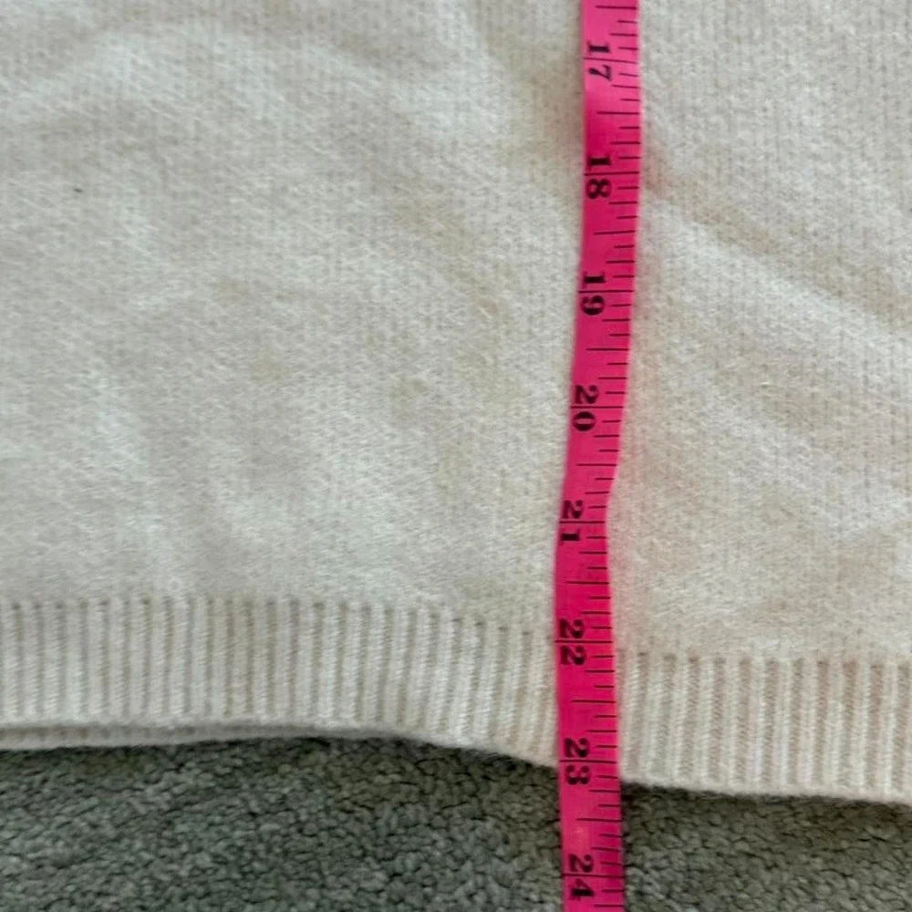 Chelsea & Theodore Ivory Oversized Crewneck Sweater XL Minimalist Neutral